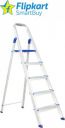 Flipkart SmartBuy Heavy Duty Hybrid Aluminum Step -5 Step Powder Coated Section Steel Ladder  (With Platform)...