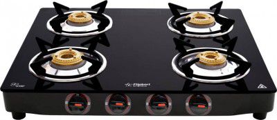 Flipkart SmartBuy Imperio 4 Burners Glass Manual Gas Stove 