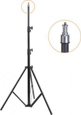 Flipkart SmartBuy Lightweight & Portable 7 Feet Aluminum Alloy Single Stand For Videos|Photo Tripod  (Black, Supports Up to 10000 g)
