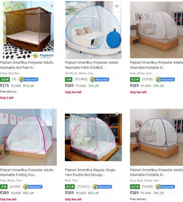 Flipkart Smartbuy Mosquito Nets Starts ₹282