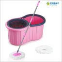 Flipkart SmartBuy NEW BUCKET SPIN MOP 2 MICROFIBER REFILL SET Mop Set...