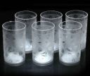 Flipkart SmartBuy (Pack of 6) Prism Pattern Water Juice Plastic Glasses Set Of 6 Glass Set Water/Juice Glass  (300 ml, Plastic, White)...