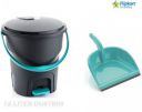 Flipkart SmartBuy Plastic Dustbin (Grey, Green, Pack of 2)...