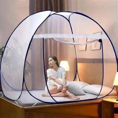 Flipkart SmartBuy Polyester Adults Washable FSB-MN-P-K-D-BLUE Z Mosquito Net (Blue, Tent)