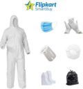 Flipkart SmartBuy PPE Kit 90 GSM (Full Body) (White)...