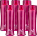 Flipkart SmartBuy Premium Quality Oval Round Shape water bottle set of fridge 1020 ml Bottle  (Pack of 6, Pink, PET)...