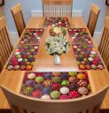 Flipkart SmartBuy Rectangular Pack of 6 Table Placemat (Brown, PVC)...