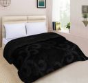 Flipkart SmartBuy Self Design Double AC Blanket for Heavy Winter  (Microfiber, Black)...