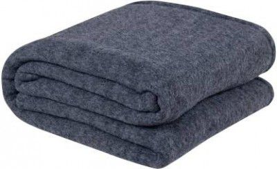Flipkart SmartBuy Solid Single Woollen Blanket for Mild Winter (100% Wool, Grey)