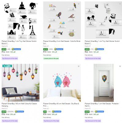 Flipkart Smartbuy Stickers Starting at ₹16 | Upto 95% Off