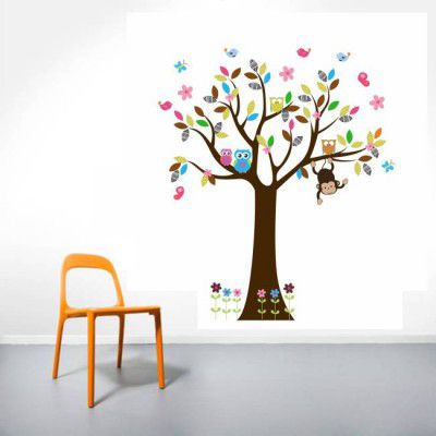 Flipkart SmartBuy Tree of owl Small Vinyl (Pack of 1)