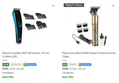 Flipkart Smartbuy Trimmers Upto 79% Off