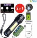 Flipkart SmartBuy Zoomable Waterproof Torchlight LED 2in1 3 Mode Waterproof Rechargeable LED Zoomable Metal 7w Torch...