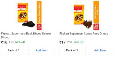 Flipkart Supermart Black Dhoop Deluxe Dhoop Starting @ ₹16