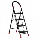FLIPZON Halo Foldable 4 Step Ladder for Home and Office Use (Black)...
