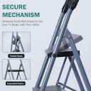 FLIPZON Halo Foldable 6 Step Ladder | Anti-Skid (Grey & Black)...