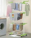 FLIPZON Premium Clothes Stand for Drying with Wheels...
