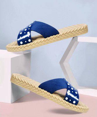 FLITE Women Slippers  (Navy , 7)