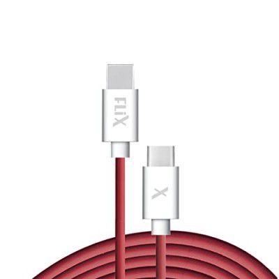 FLiX (Beetel 65W OnePlus Dash Warp Charge Cable, 6.5A Type-C to USB C PD Data Sync Fast Charging Cable)