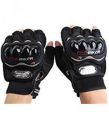 Flomaster Probiker Half Finger Motorcycle Gloves (Black, XXL) (131538)...