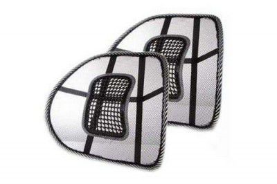 FLOMASTER - WSR01011 Back Rest with Lumbar Support?á(Set of 2, Black)