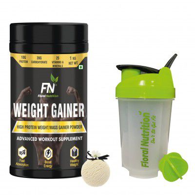Floral Nutrition Weight Gainer - 10g High Protein, 78g Carbs, 514k High Calories Added Vitamins
