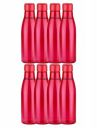 Floraware Food Grade Premium Plastic Fridge Fresho Water Bottle, BPA Free | 100% Leak Proof | Office Bottle | Gym Bottle | Home | Kitchen | Travel Bottle Drinking Bottle, 1000ML, Red (2)...