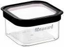 Floraware Food Safe Plastic Multiuse Square Fit-Lock Airtight Storage Jar, Grocery Container, BPA free, 750 ML (Black, 2)...