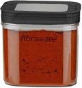 Floraware Food Safe Plastic Multiuse Square Lock & Lock Airtight Container,Multipurpose Jar, Grocery Container, BPA Free, 750 ML (Black, 1)...