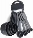 Floraware Measuring Cup and Spoon Set, Multi-Purpose Kitchen Tool, Measuring Cups for Kitchen, Cake Baking Accessories, Measuring Spoons and Cups Set (Black)...