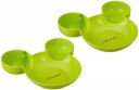 Floraware Mickey Mouse Shape Plates for Kids, BPA Free Green (2)...