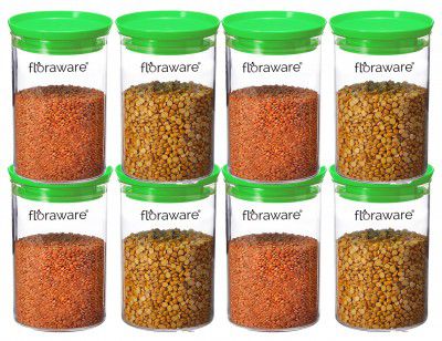 Floraware Plastic Air Tight BPA Free Stackable Round Push Multipurpose Containers For Kitchen Organizer 900ml