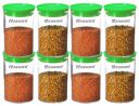 Floraware Plastic Air Tight BPA Free Stackable Round Push Multipurpose Containers For Kitchen Organizer 900ml...