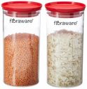 Floraware Plastic Air Tight BPA Free Stackable Round Push Multipurpose ...