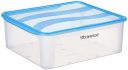 Floraware Plastic Food Safe Multiuse Storage Container, Fridge Storage Container with Lid, BPA Free, 8000ML (Blue, 1)...