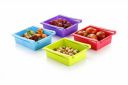 Floraware Plastic Refrigerator Storage Rack Set 4...