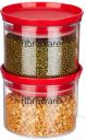 Floraware Plastic Storage Jar and Container Set I Air Tight...