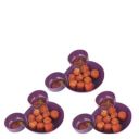 Floraware Plastic Unbreakable Children's Mickey Minnie Shaped Tableware, Purple, 3 Piece...
