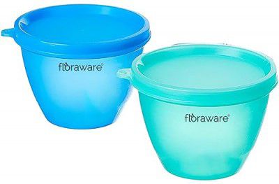 Floraware Round Containers, Storage organizer, Container Set with Lid, Pickle, Sauces, Spices, Dry fruits, Travelling, Plastic Kitchen Storage Containers - 500ML (Multicolour, 8)