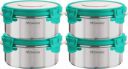 Floraware Stainless Steel Insulated Airtight Leak-Proof Lunch Box Unbreakable Lid, Snacks Tiffin for Kids, Light Weight, Easy Clean for Office, School, Picnic & Travelling, Set 4, 500 ml Sea Green...