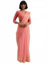 Florence Art Silk Lace Saree With Blouse For Women...