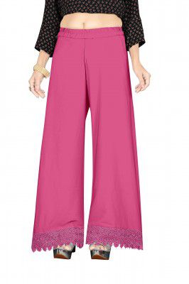 Florence Women's Pure Crepe Crochet Work Palazzo