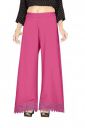 Florence Women's Pure Crepe Crochet Work Palazzo...