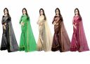Florence Womens Silk Saree Blouse (FL-RSTCOM-5_10_Multicolored)...