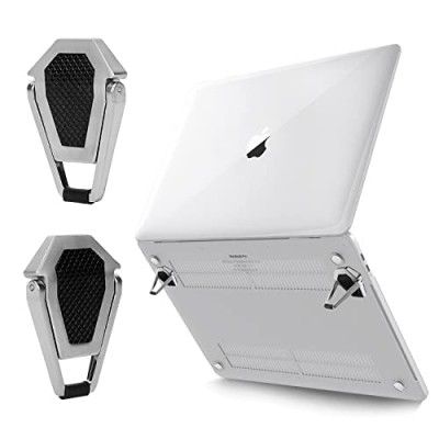 Florican Portable Invisible Laptop Riser Stand (Cool Silver)