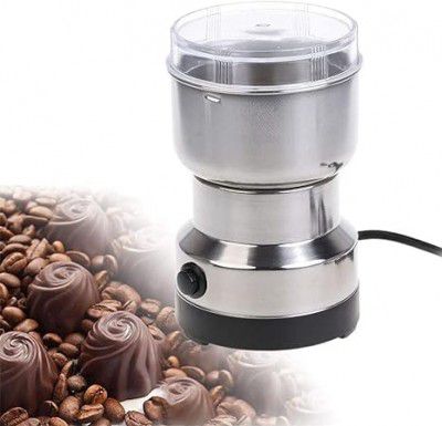 Flossymart Coffee Grinder Multi-Functional Electric Stainless Steel Herbs Spices Nuts Grain Grinder, Portable Coffee Bean Seasonings Spices Mill Powder Machine Grinder for Home and Office