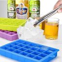 FLOSSYMART ice Ball Maker, Portable Ice Maker Bottle Makes 37 Ice Cubes, Ice Cube Tray for Freezer Moulds Small Cubes Whiskey Fridge Bar Soft Ice Cube Tray (Medium-1, Multi)...