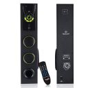 Flowbeats FTS-10 70 Watt 2.1 Home Theater Tower Speaker System 24 inch Wooden Cabinet 5.5 inch Subwoofer 3 Mid Range Speaker & 3 inch Hice with Bluetooth 5.0, USB, Aux, FM & Karaoke Support (Black)...