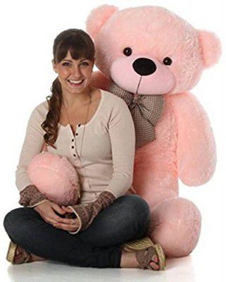 Fluffies 3 Feet 91cm Skin Friendly Ultra Soft Teddy Bear for Kids Perfect Present for Birthday, Babies, Girls, Boy, Girlfriend - (3 Feet/91cm, Pink)