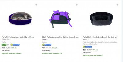Fluffy Dog Beds Up to 95% OFF | Starting from ₹69